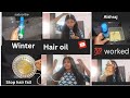 winter hair oil 🛢️ is oil se dandruff Kam hoga and hair fall#haircare #trending#ytshorts #viralshort