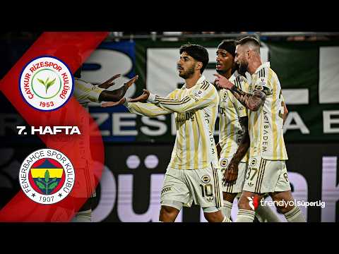 Çaykur Rizespor - Fenerbahçe - Highlights | Trendyol Süper Lig - 2026/27