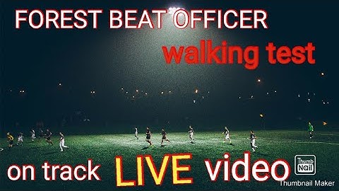 Forest beat officer walking test live video.. On track.. Rajahmandri forest academy