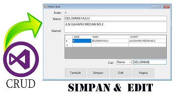 Cara Buat CRUD di VB Net dan Database MySQL Simpan dan Edit Part 2