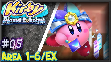 Kirby Planet Robobot (100%) Area 1-6 EX: Patched Plains [05]