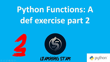 2-3 Python Functions: A def exercise part 2  ( total time until now =  29: 23)