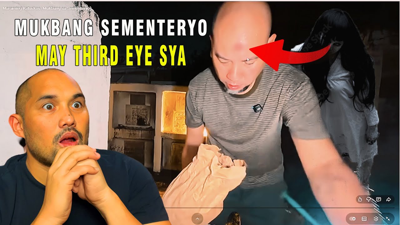 NAG SOLO MUKBANG SYA SA SEMENTERYO
