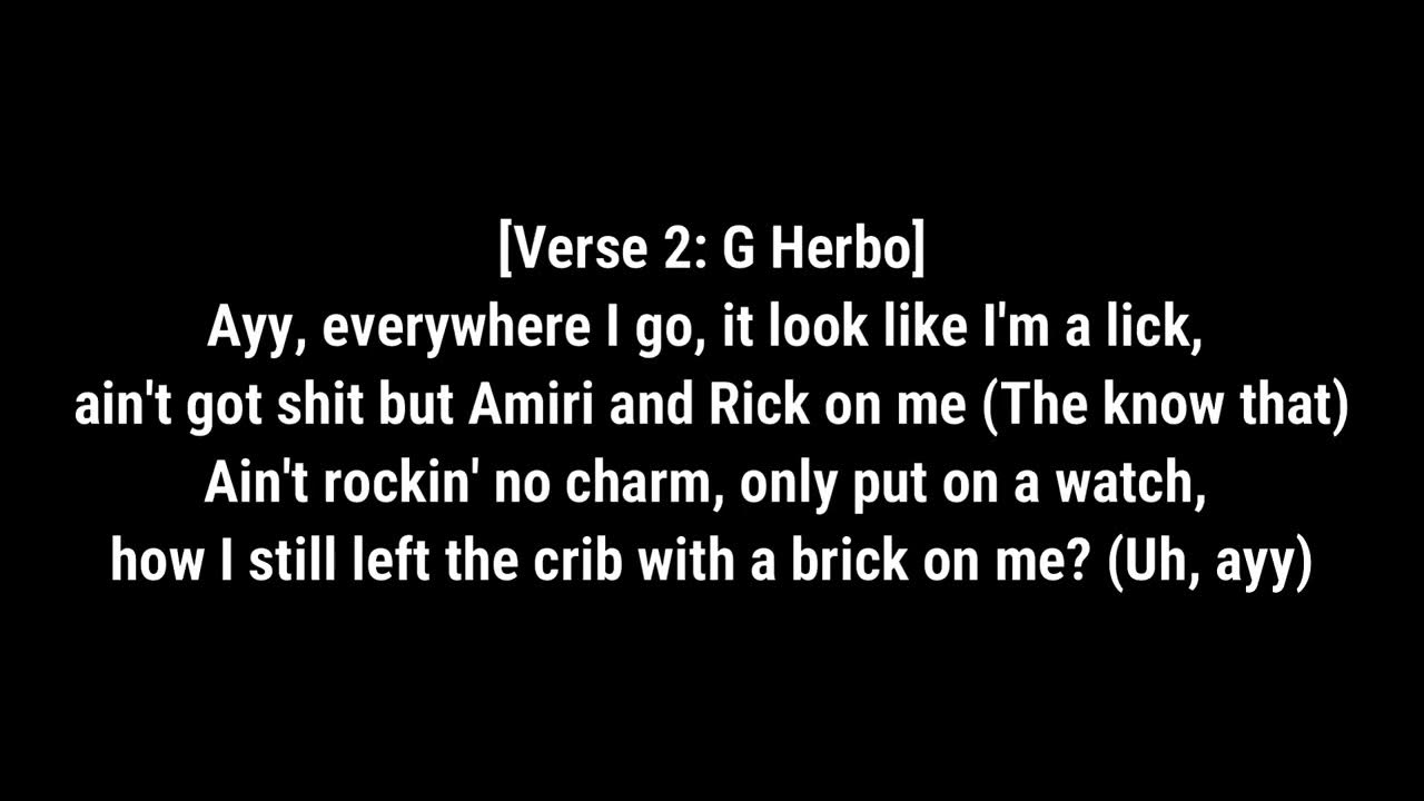 Peezy & G Herbo I Told Her Lyrics YouTube