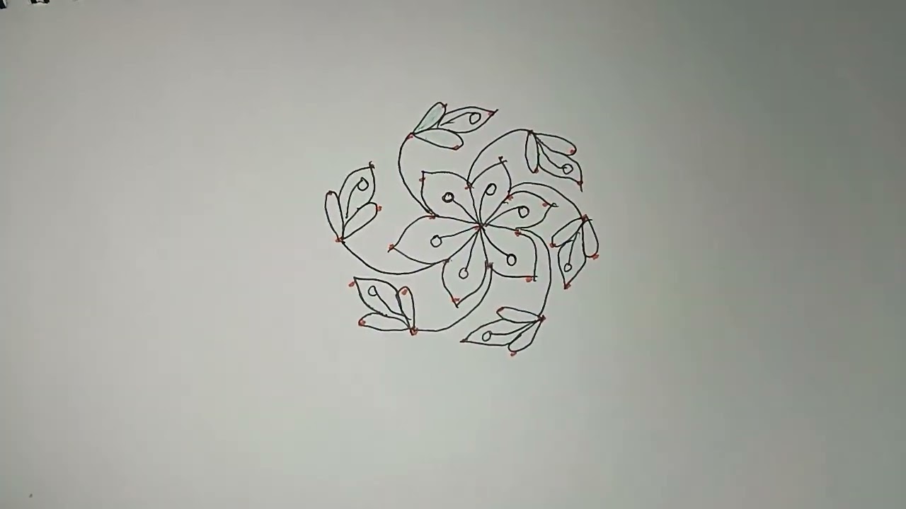 ✨(7*4) easy rangoli designs, 🌺 easy muggulu 🪷🪷🪷