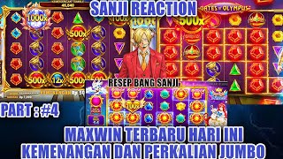 LATEST MAXWIN OLYMPUS COLLECTION TODAY 💰 BANG SANJI REACTION 🚀 TODAY'S GACOR OLYMPUS PATTERN