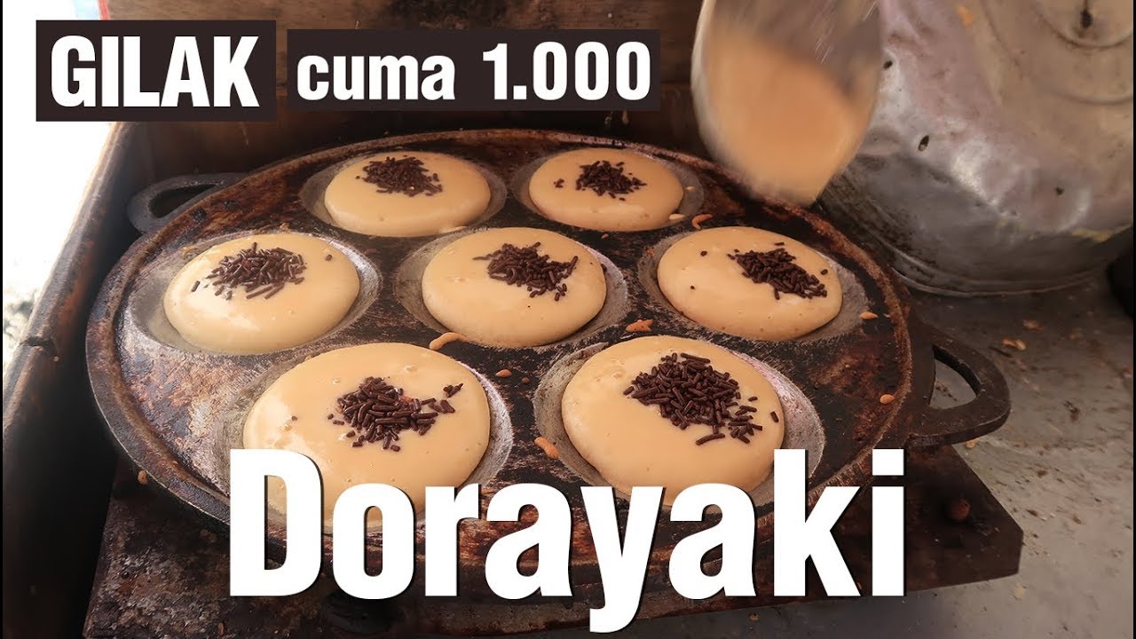 MURAH BANGET KUE  DORAYAKI JUALAN DI PINGGIR  JALAN  YouTube