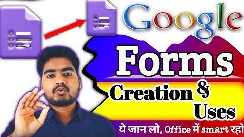 How to create online Google form in Hindi 2023 : step by step | Create Google form | Google forms