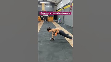 Prancha + remada alternada