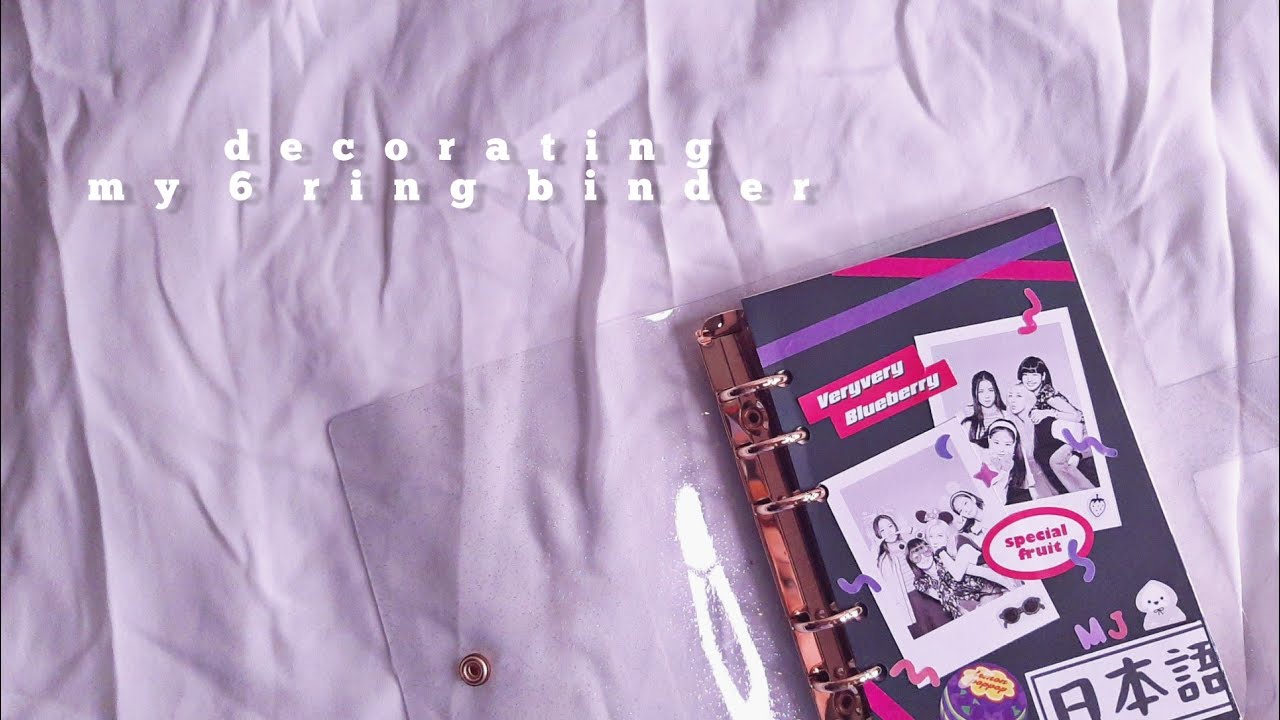 decorating my 6 ring binder (archive) 💫