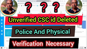 Sabhi Unverified CSC VLE id Deleted. Notice DM Sir Tweets in Twitter.
