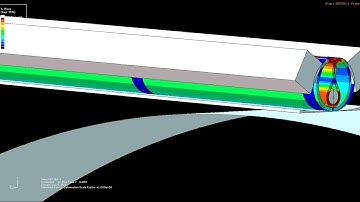 Abaqus simulation of collapse and bending of polymeric pipe