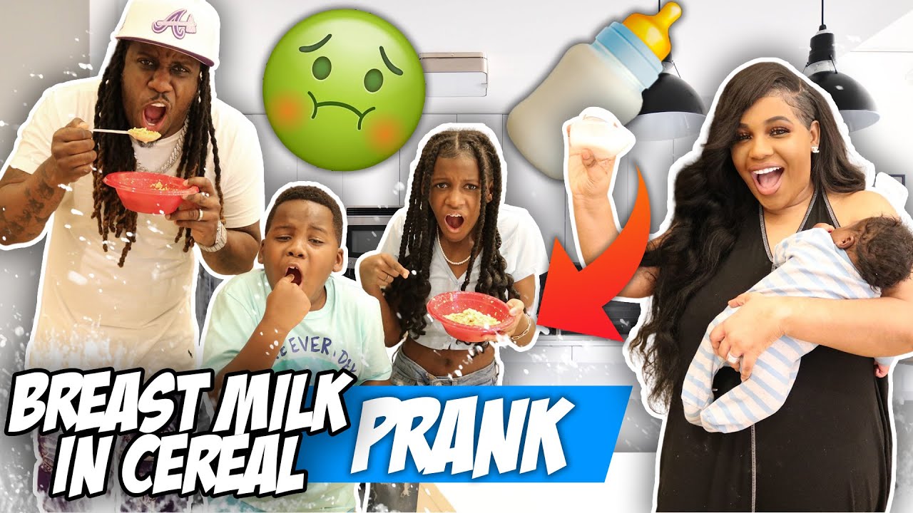 I PUT BREAST MILK IN ALL THEIR CEREAL (EXTREMELY FUNNY) YouTube
