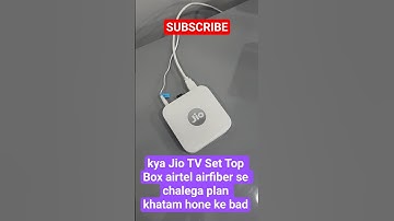 kya Jio TV Set Top Box airtel airfiber se chalega plan khatam hone ke bad #jiotv #jiosettopbox