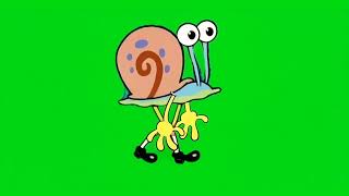 Spongebob Gary Walking Green Screen