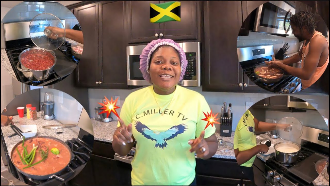 cooking stew peas and white rice for my husband & kids JAMAICAN STYLE