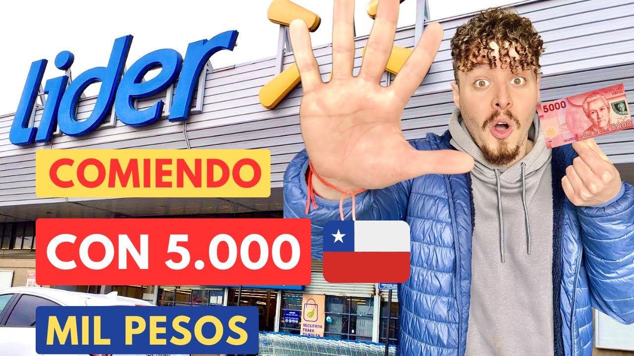 Comiendo por $5.000 mil pesos al día en un SUPERMERCADO de CHILE en 2023 🇨🇱 6.20 USD 🔥