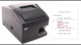 Welcome to shopkeep video support, in this video, we show you how set
up the star sp700 kitchen ticket printer with shopkeep's ipad point of
sale system. ...