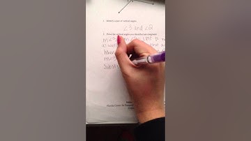 Proving the Vertical Angles Theorem