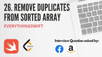 Leetcode 26: Remove Duplicates from Sorted Array - Swift Programming Language