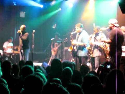 Larry Braggs, Tom Polizter, Tyrone Smith with The Roots at Highland Ballroom