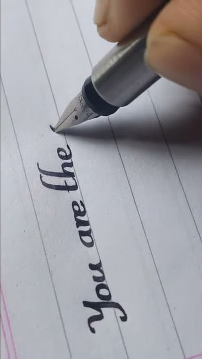 How to use fountain pen for calligraphy