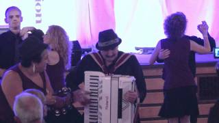 Sebastian Carubia plays accordion in Stereo Love