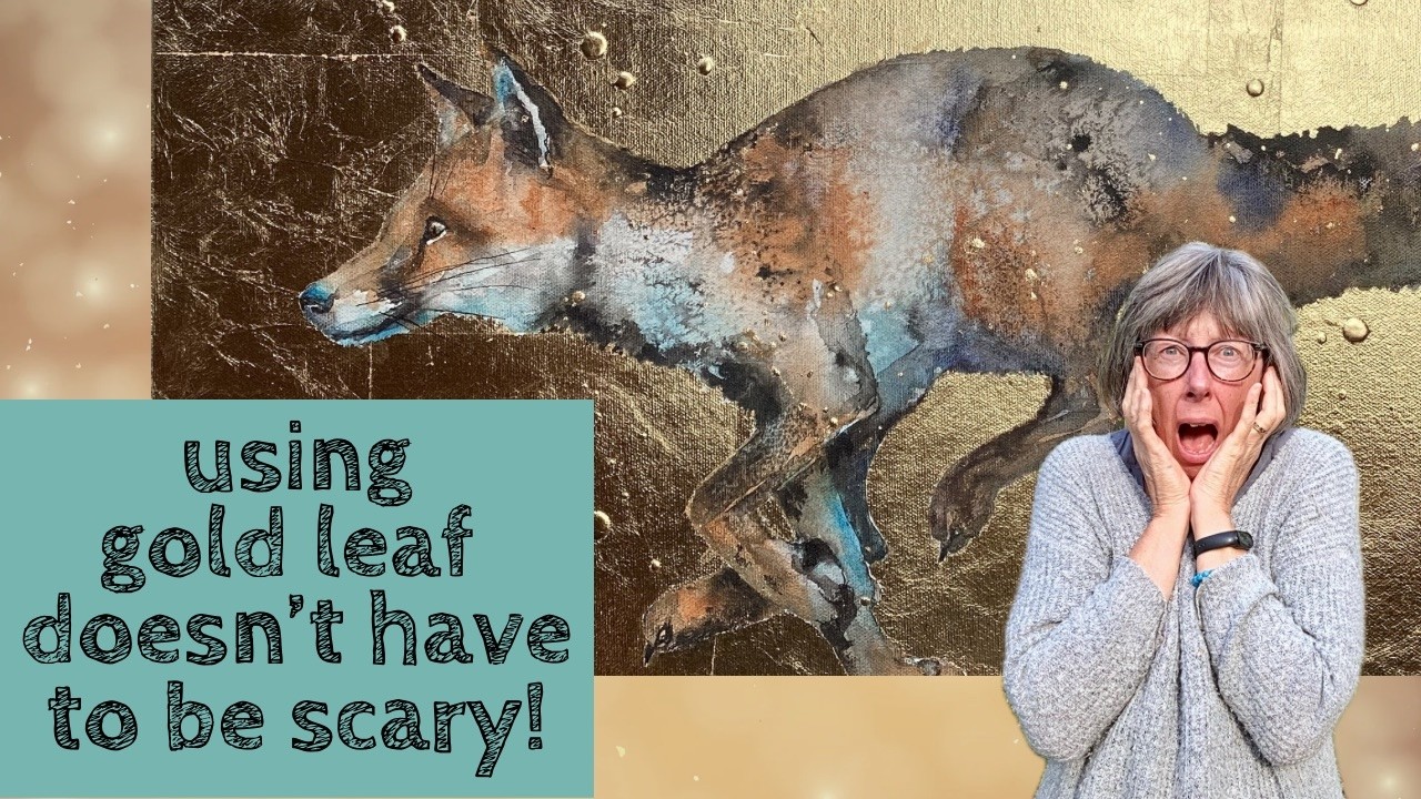 How to use gold leaf with watercolour - your questions answered