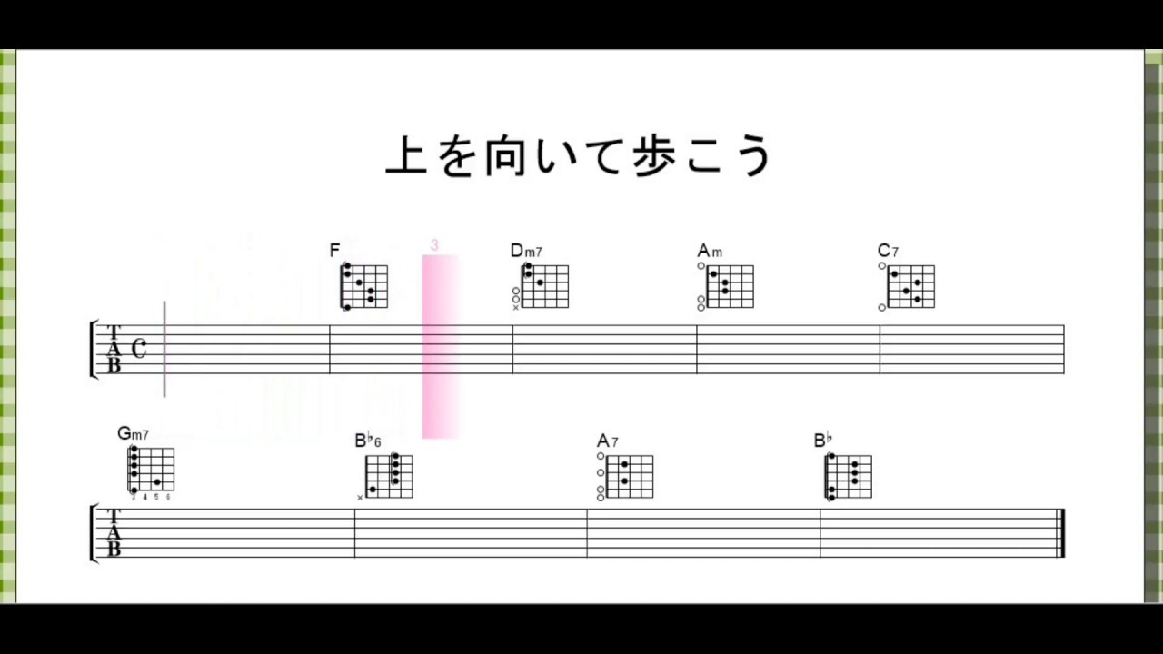 上を向いて歩こう ｻﾋﾞ 坂本九 ｷﾞﾀｰ ﾒﾛﾃﾞｨ ｺｰﾄﾞ Youtube