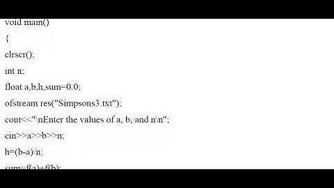 006 Numerical Integration|Simpsons 1 3 Rule|C++ Program Example