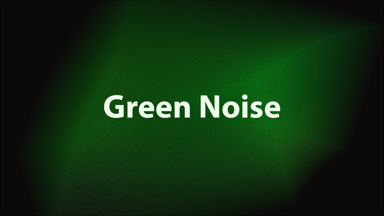 Green Noise for Sleep – 10 Hours (Black Screen)