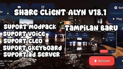 Share Client Alyn V18.1 No Server Down / Gta Samp Android