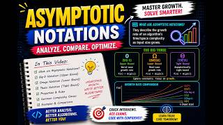 Lecture 8 Asymptotic Notations | Time Complexity Explained | Algorithm Complexity Analysis | DSA