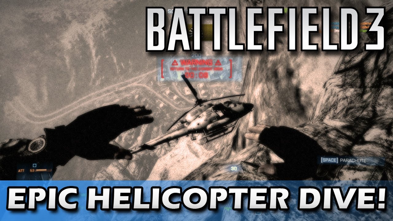 Battlefield 3: Epic Helicopter Dive!