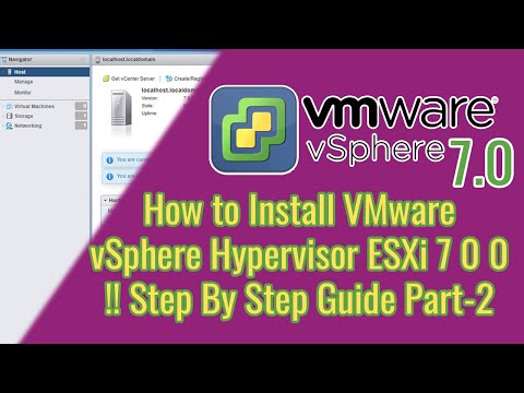 How to Install VMware vSphere Hypervisor ESXi 7.0 Step By Step Guide configuration  Part 2