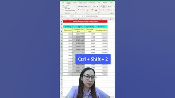 Mẹo Vặt Văn Phòng - Đừng bỏ qua video này! Các phím tắt trong excel mà bạn cần biết (phần 1).    ti