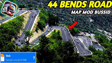 Finally! 🔥 New 44 BENDS ROAD Map Mod For Bus Simulator Indonesia।Bussid Mod Map 4.3.3