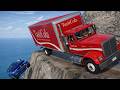 Truck vs Car Crash on Deadly Cliff Road 😱🔥| BeamNG.drive