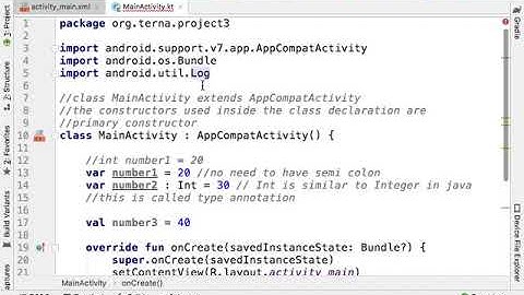 Video 03- Variables kotlin