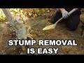 How to Remove a Tree Stump by Hand