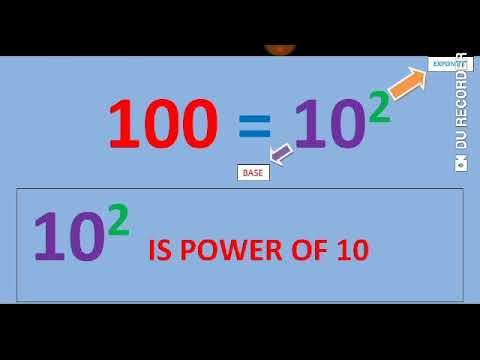 DIFFERENCE BETWEEN EXPONENT AND POWER #MATHSWITHRAJEEV