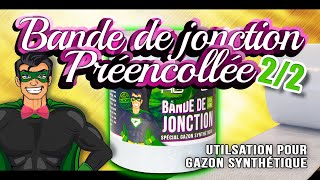 Bande de jonction pour gazon synthétique