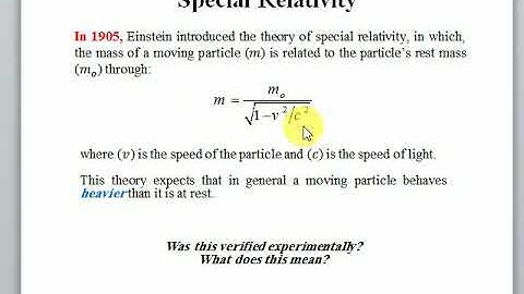 Modern Physics - Part 1 - Slides 10 -15