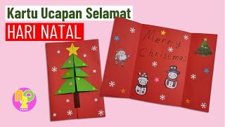 KARTU UCAPAN SELAMAT HARI NATAL BUATAN SENDIRI | DIY CHRISTMAS GREETING CARD