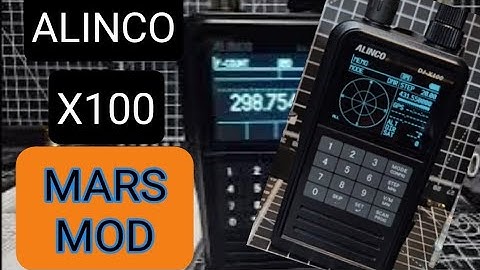 MARS MOD  - Alinco DJ-X100 , 20mhz to 40 mhz adds dpmr