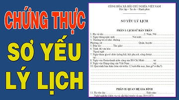 Chứng Sơ yếu lý lịch ở chỗ khác nơi mình sinh ra được không?