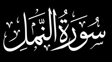 سورة النمل كاملة | شاشة سوداء #سورة_النمل