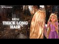  aa xx thick long hair opening the gate and bragging about my thick hair