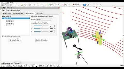 ROS- RViz Plugin for the ATOM Calibration framework - Data Collection