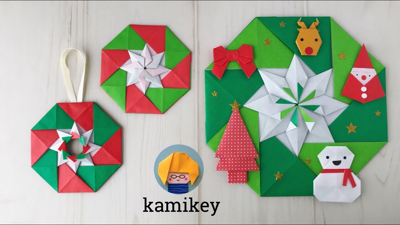 折り紙リース 星 カペラ Origami Star Capella カミキィ Kamikey Youtube